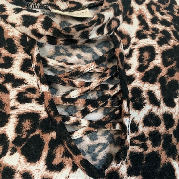 NWOT Bobbie & Brooks Leopard print midi dress - Picture 5 of 7